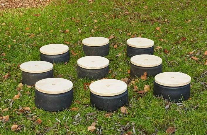 Mini Tyre Stepping Circles 10 pk