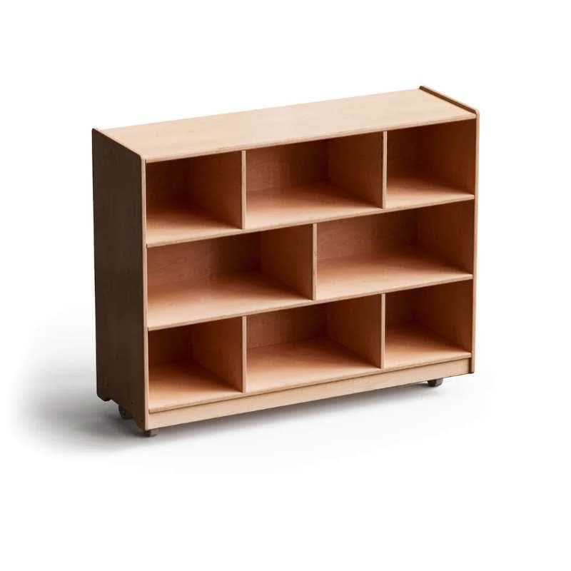 MontShelf Two Shelves with Vertical Divider Birch Backed 36 x 48