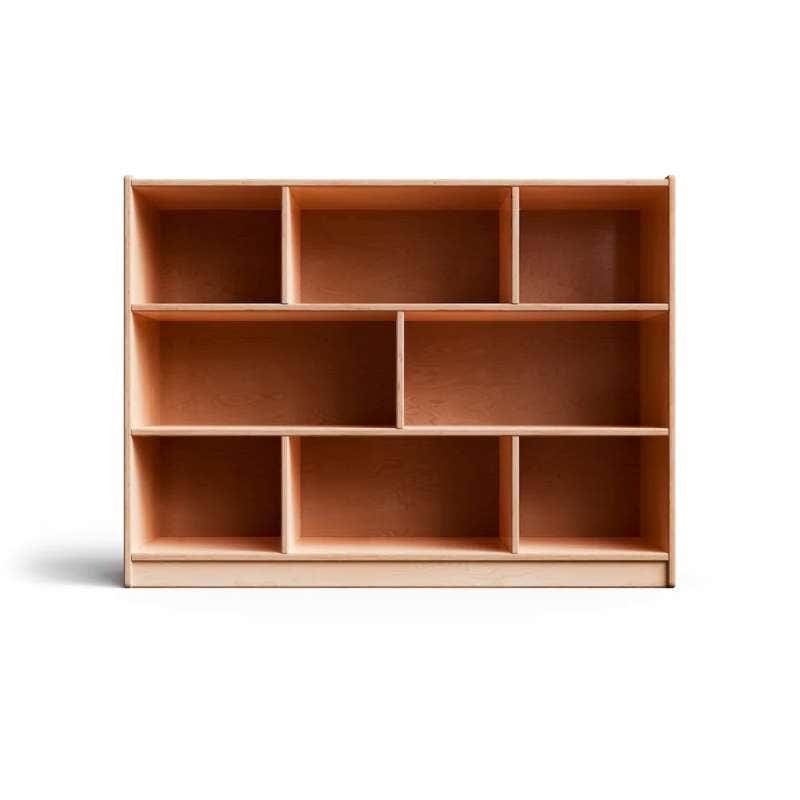 MontShelf Two Shelves with Vertical Divider Birch Backed 36 x 48