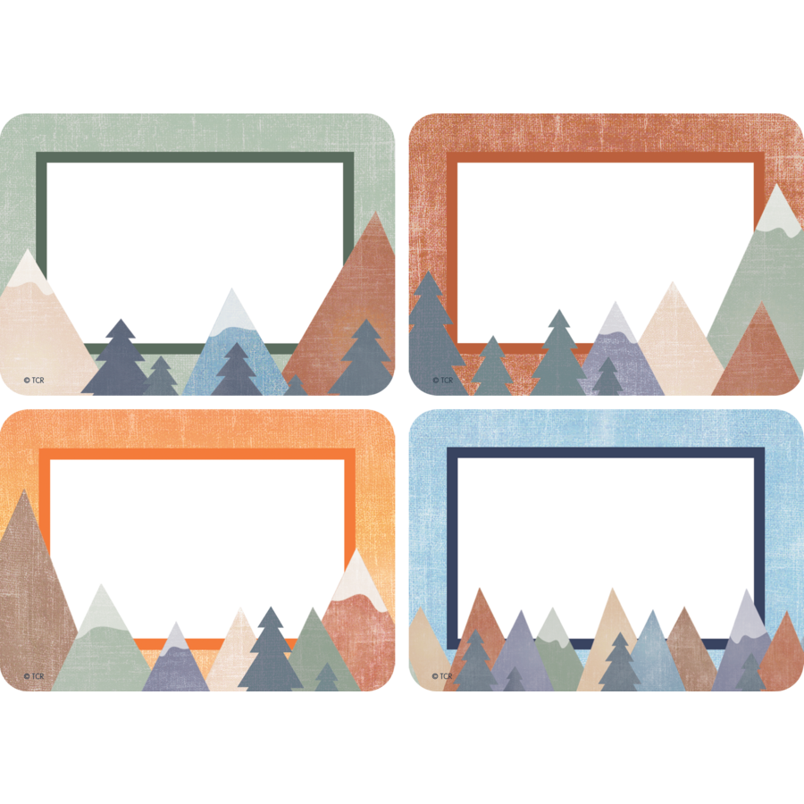Moving Mountains Name Tags Labels Multi-Pack