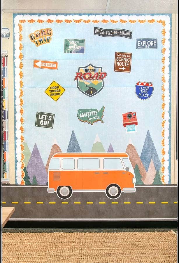 Moving Mountains Road Trip Hit the Road Bulletin Board
