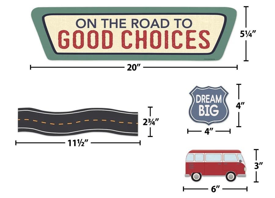 Moving Mountains Road Trip On the Road to Good Choices Mini Bulletin Board