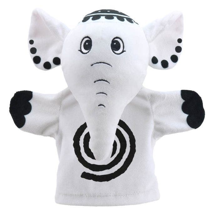 My First Black & White Puppets Elephant