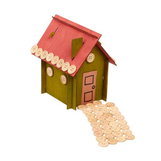 Natural Tones Wood Buttons 1/2lb 300 pcs