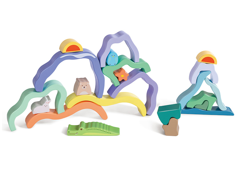 Nature Scene Stacking Blocks by Hape