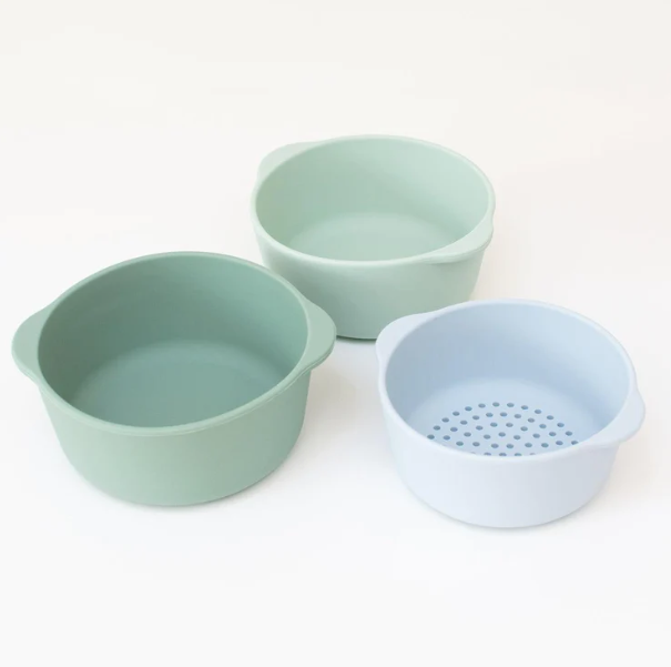 Nesting Bowls green/blue for PlayTRAY