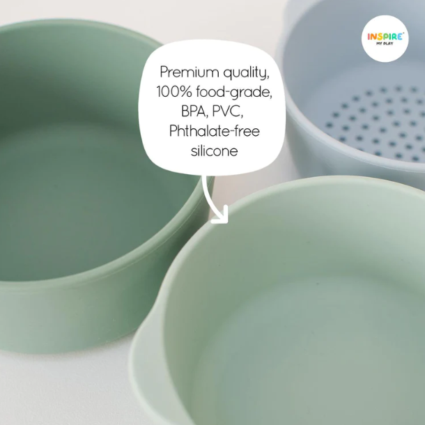 Nesting Bowls green/blue for PlayTRAY