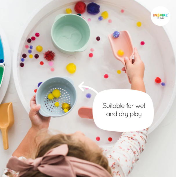 Nesting Bowls green/blue for PlayTRAY