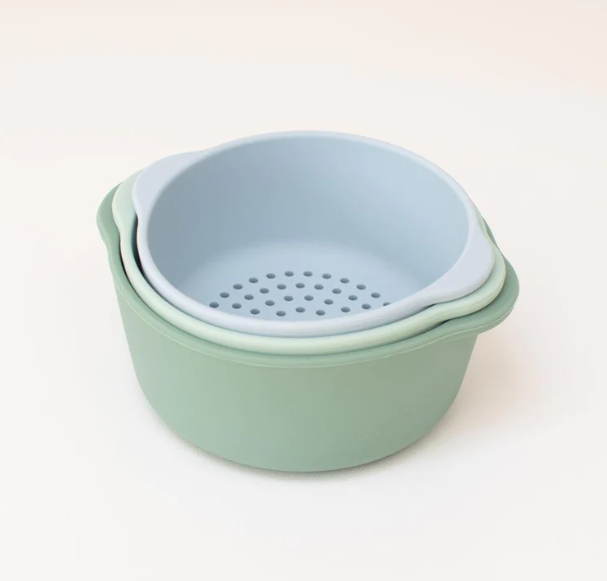 Nesting Bowls green/blue for PlayTRAY