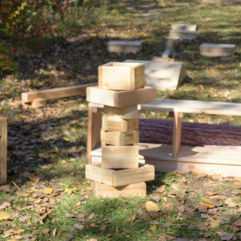 Nesting Outdoor Blocks by Naturally Inspired Play