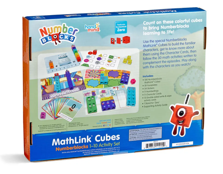 Numberblocks MathLink Cubes 1-10