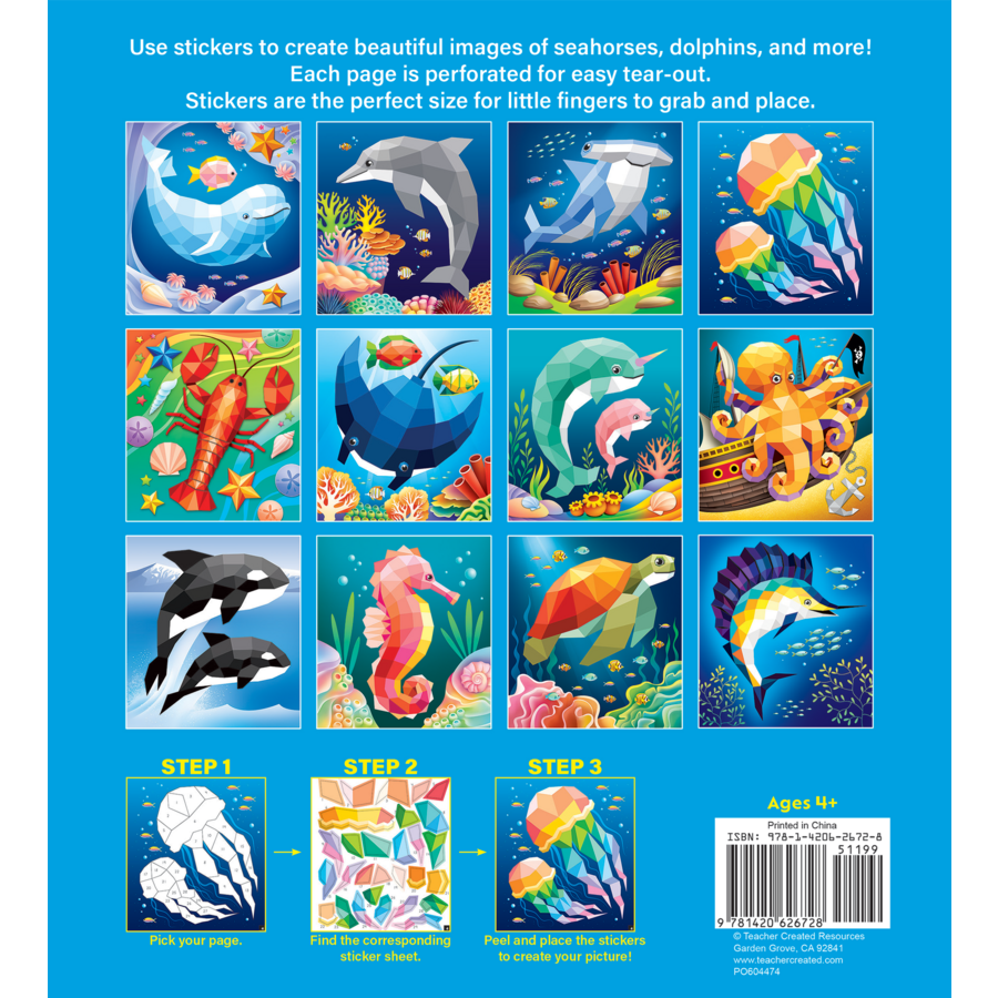 Ocean Life Modern Mosaics Stick to the Numbers