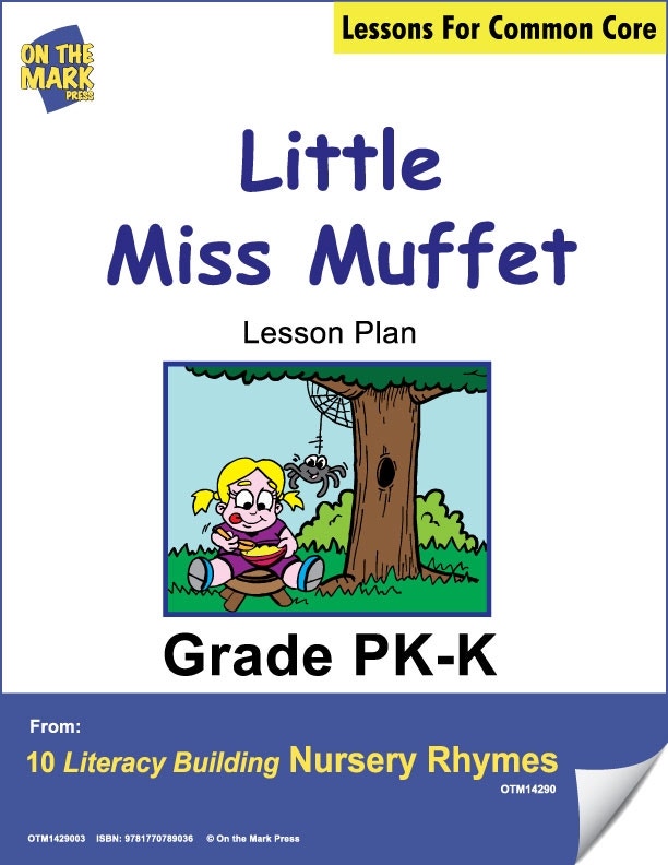 Little Miss Muffet Literacy Building Nursery Rhyme Aligned t