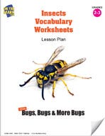 Insects Vocabulary Worksheets Lesson Plan Ebook