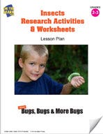 Insects Research Activities and Worksheets Lesson Plan Ebook
