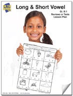 Long and Short Vowel Reviews or Tests K-1 Ebook