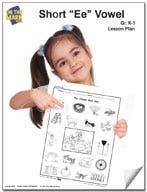 Long e Vowel Lesson Plan K-1 Ebook