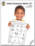 cl Initial Consonant Blend Lesson Plan K-1 Ebook
