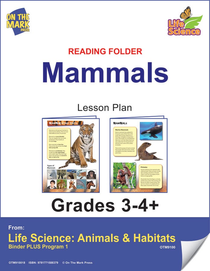 Life Science Animals & Habitats - Reading Folder - Reptiles