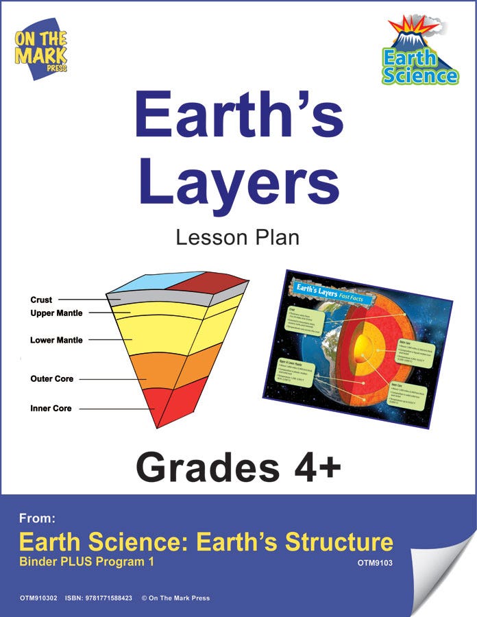 Earth Science Gr. 4+ - Earths Layers (e-lesson plan) Ebook