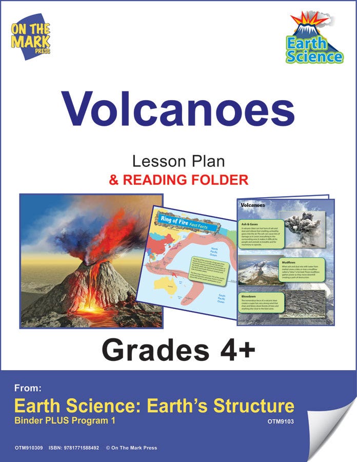 Earth Science - Volcanoes e-lesson plan & Reading Folder