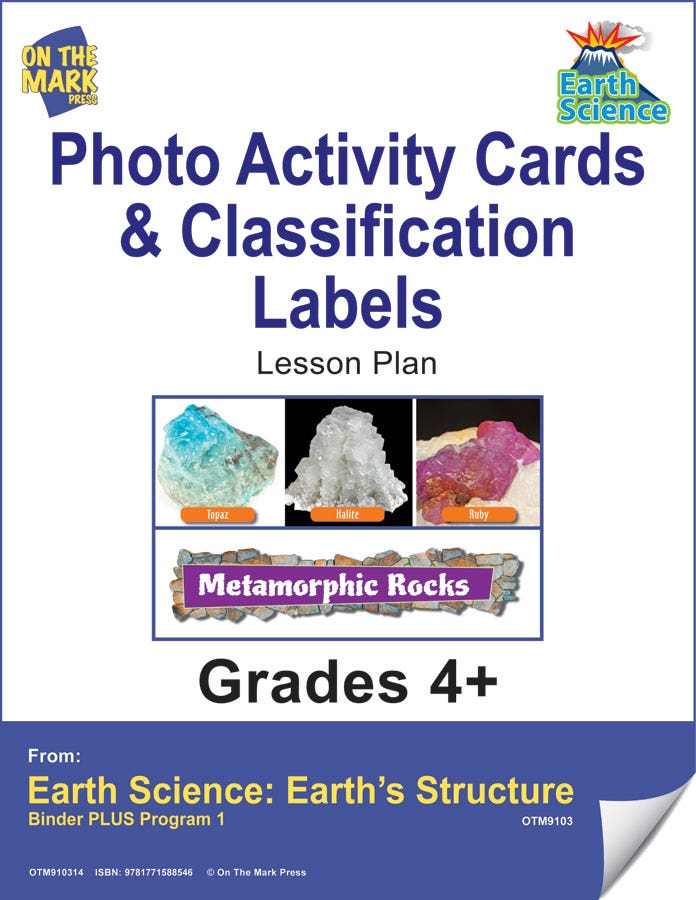 Earth Science - Photo Activity Cards & Classification Labels