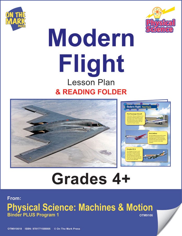 Physical Science - Modern Flight e-lesson plan & Reading