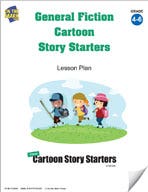 General Fiction Cartoon Story Starters Grades 4-6 Ebook