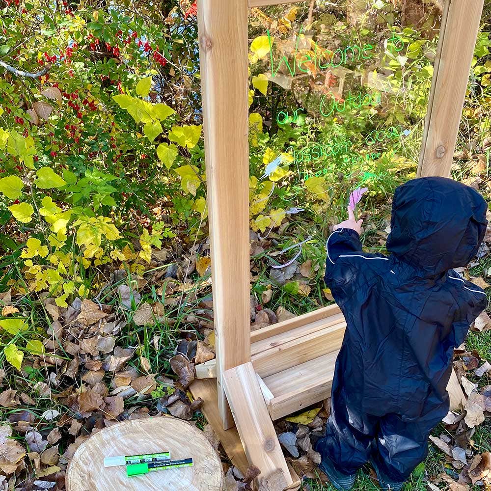 Outdoor Art Easel with Paint Holder by Naturally Inspired Play