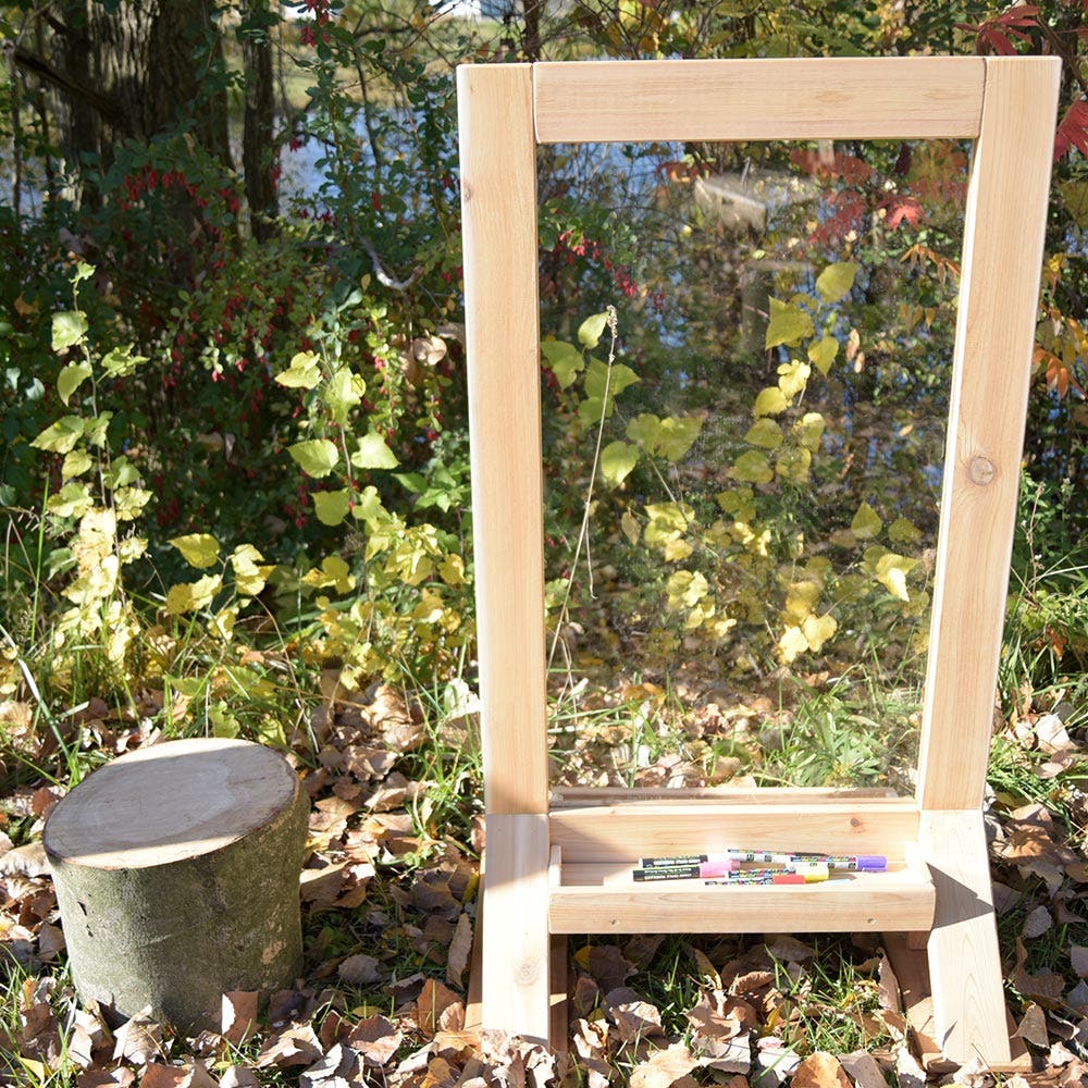 Outdoor Art Easel with Paint Holder by Naturally Inspired Play