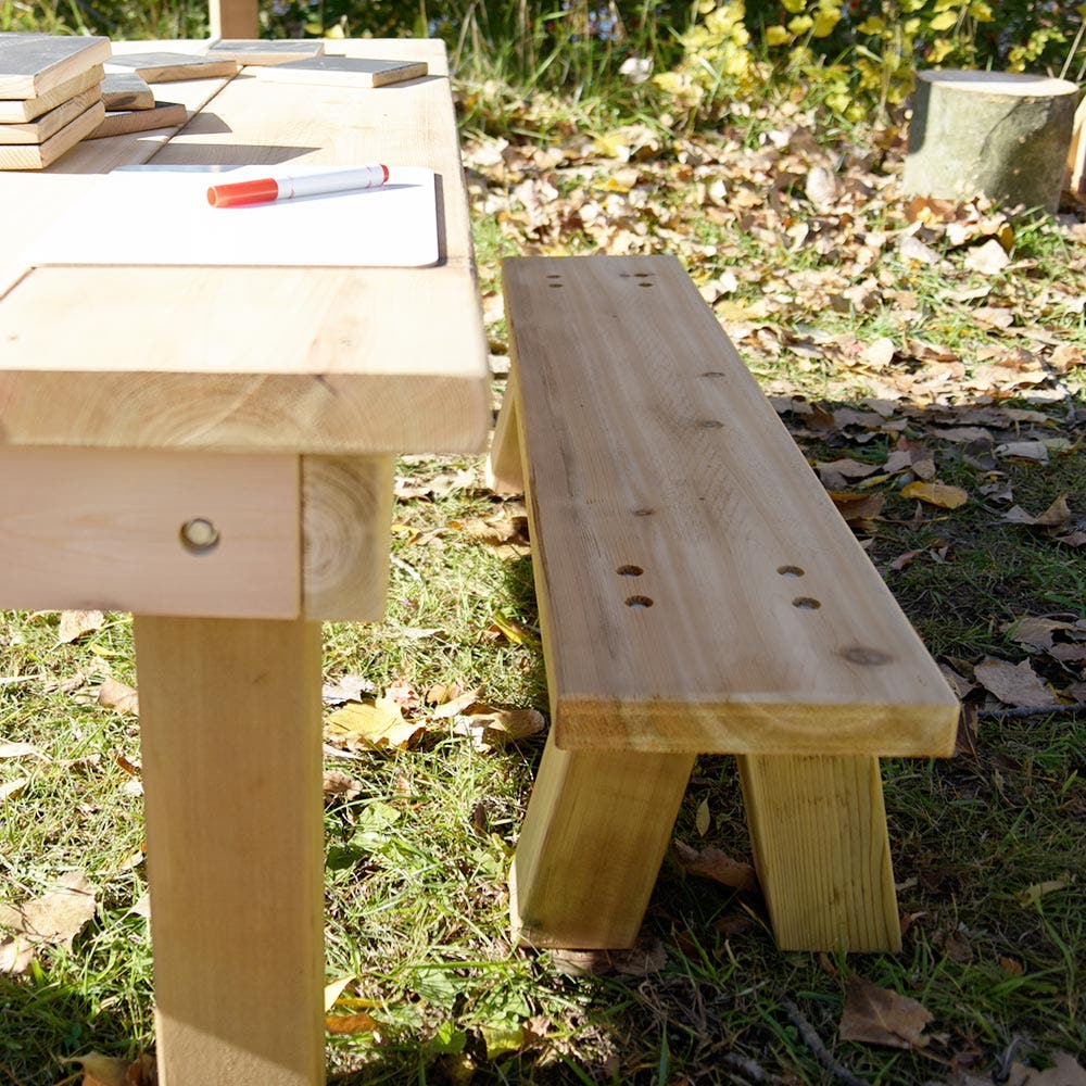 Outdoor Bench 12inch by Naturally Inspired Play