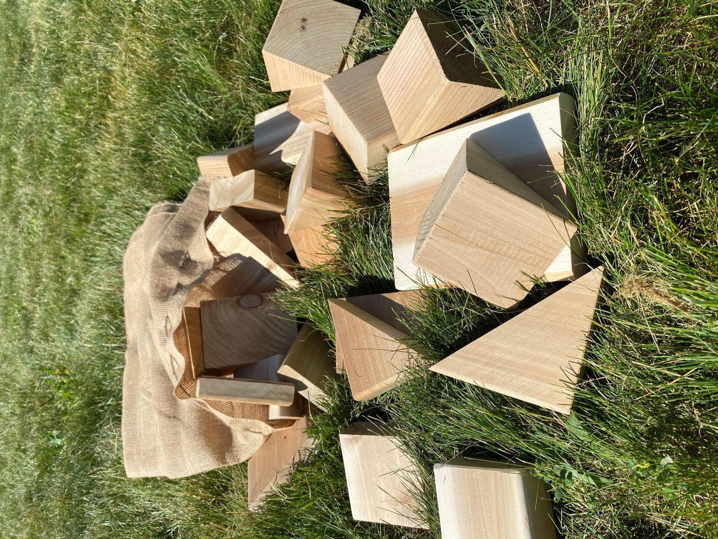 Outdoor Blocks in a Bag by Naturally Inspired Play