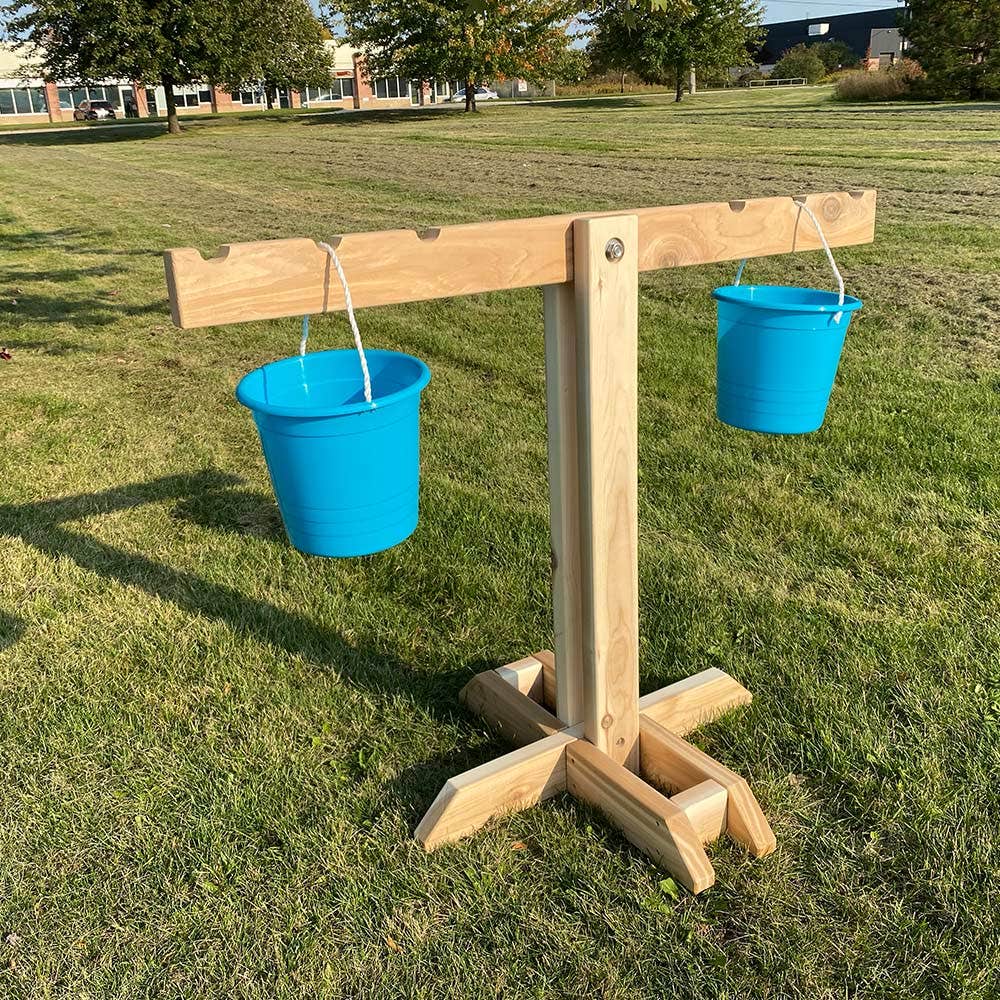 Outdoor Bucket Balance Scale by Naturally Inspired Play