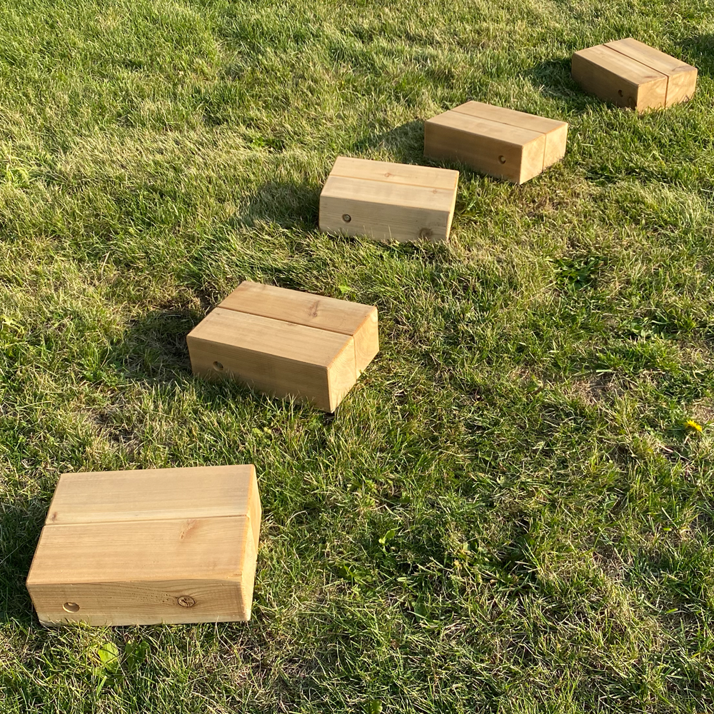 Outdoor Stepping Blocks Set of 6 by Naturally Inspired Play