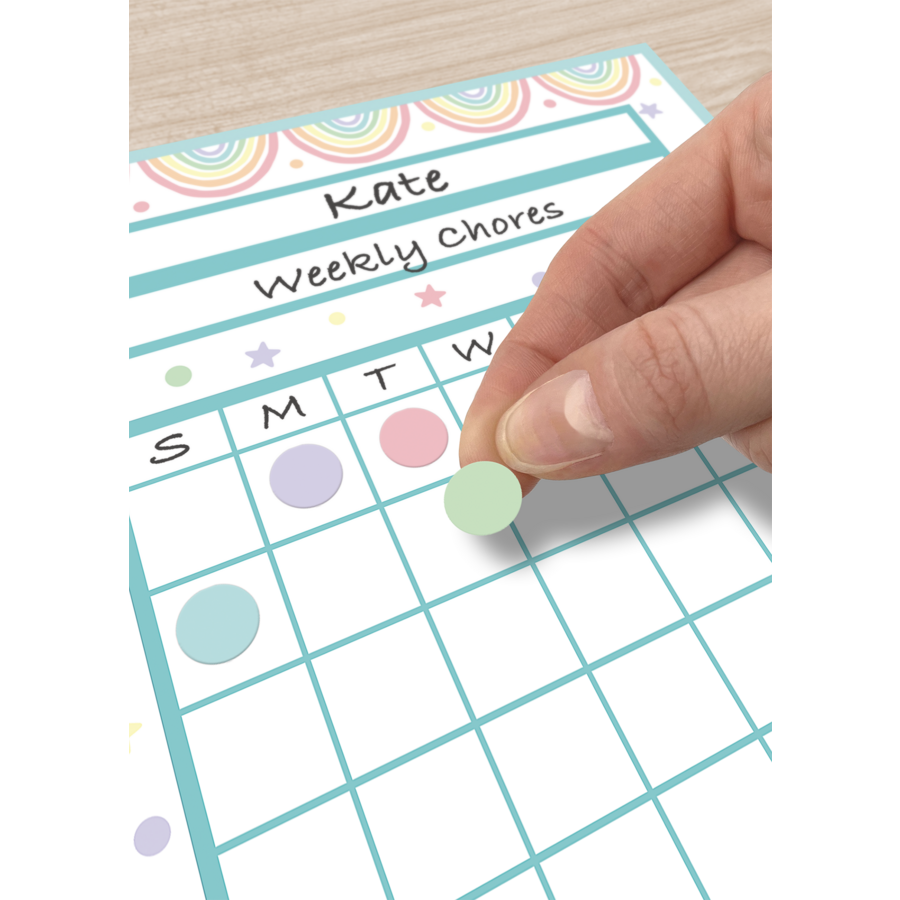 Pastel Pop Circles Mini Stickers Valu-Pak