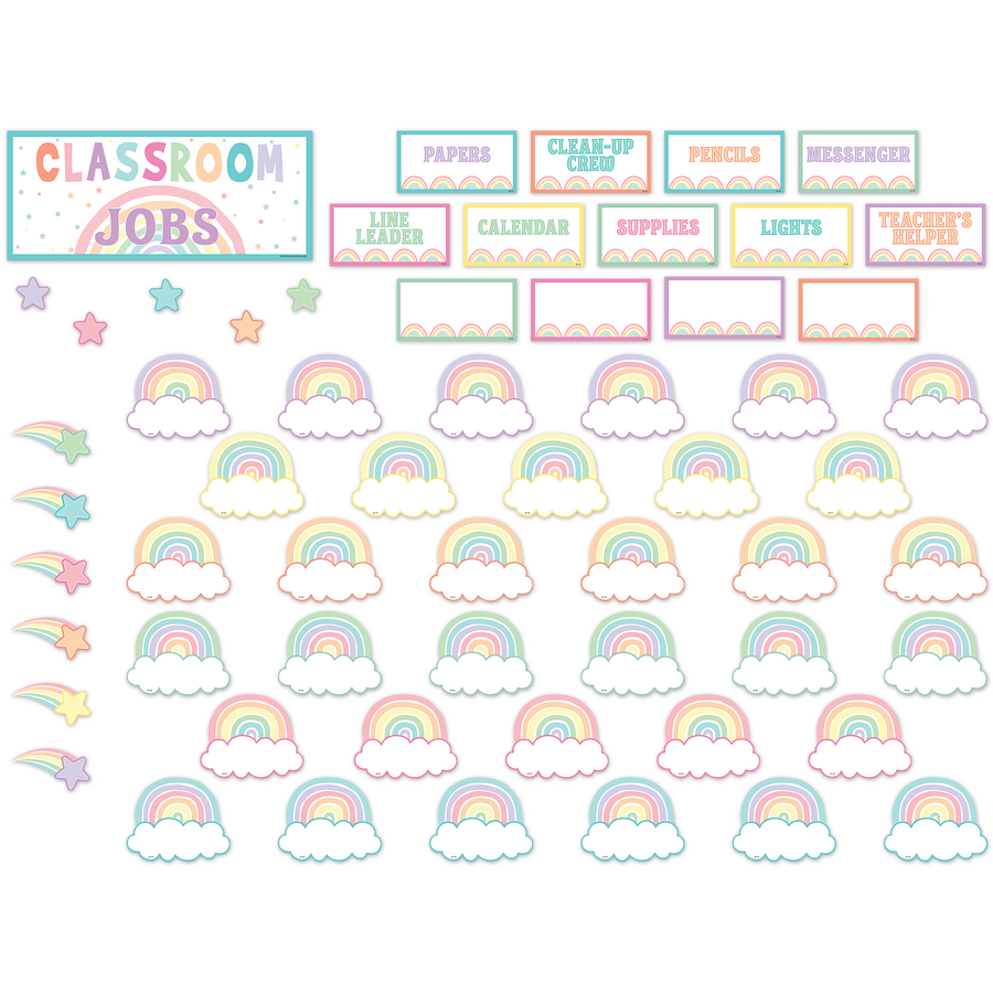 Pastel Pop Classroom Jobs Mini Bulletin Board