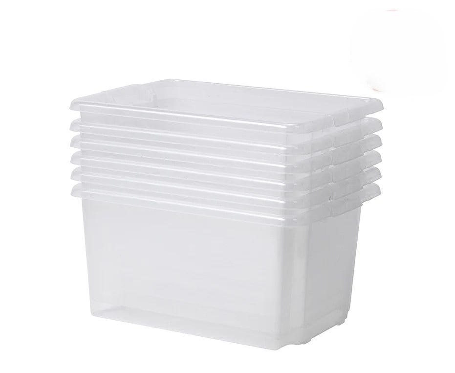 Plastic Deep Storage Tubs Set Of 6