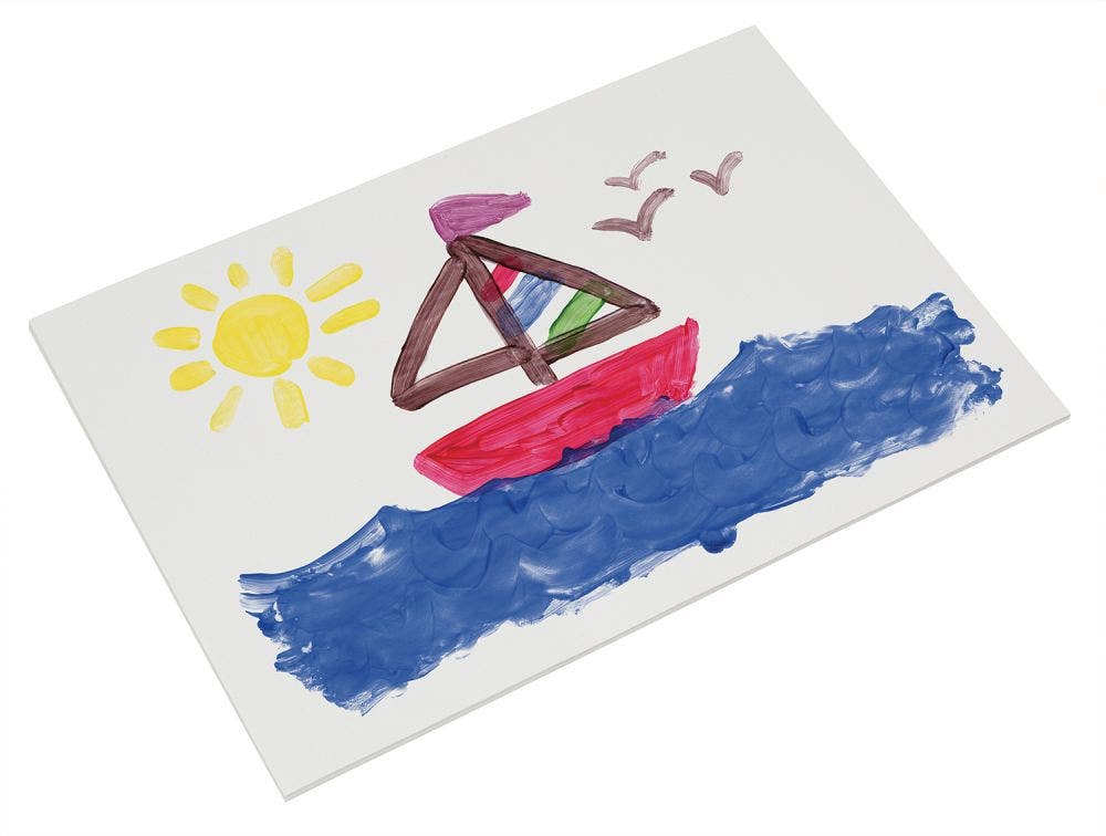 Prang Fingerpaint Paper White 16x22