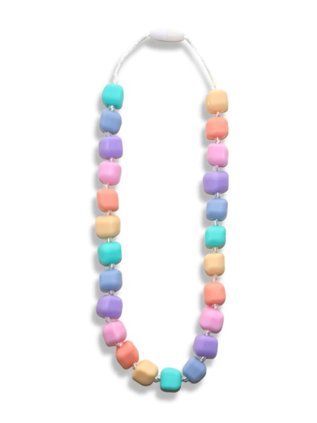 Princess and the Pea Pastel Rainbow Teether Necklace