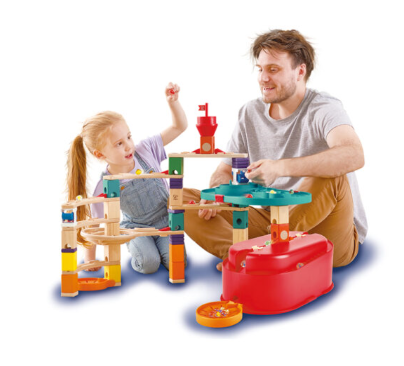 Quadrilla Stack Track Bucket Set by Hape