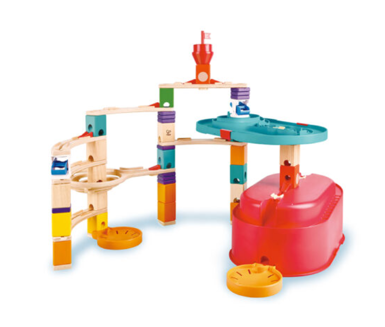 Quadrilla Stack Track Bucket Set by Hape