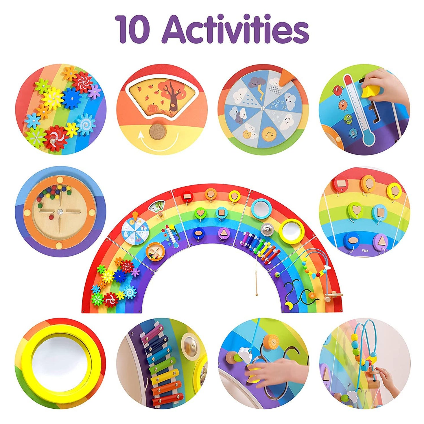 Rainbow Activity Wall Panels