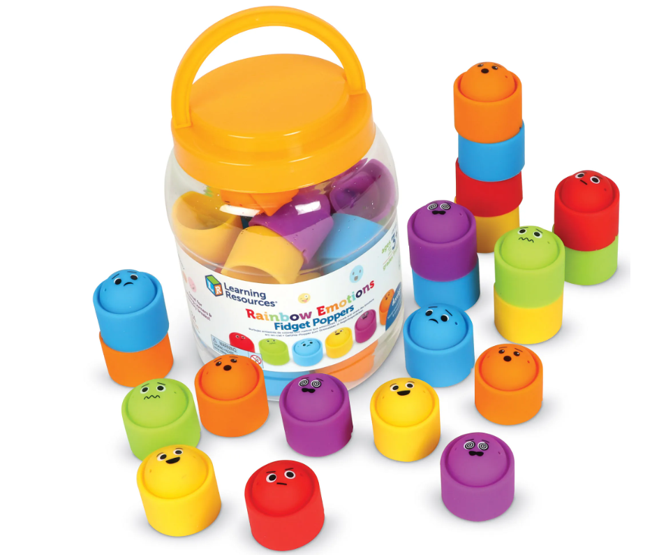 Rainbow Emotions Fidget Poppers Classroom Set