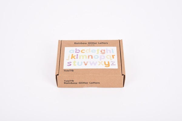Rainbow Glitter Letters