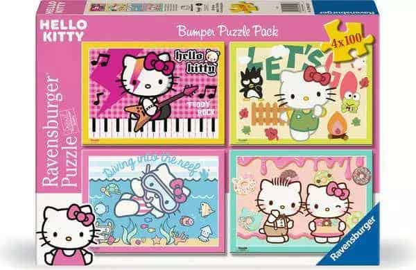 Ravensburger Hello Kitty Bumper Pack 4x100 piece Puzzles