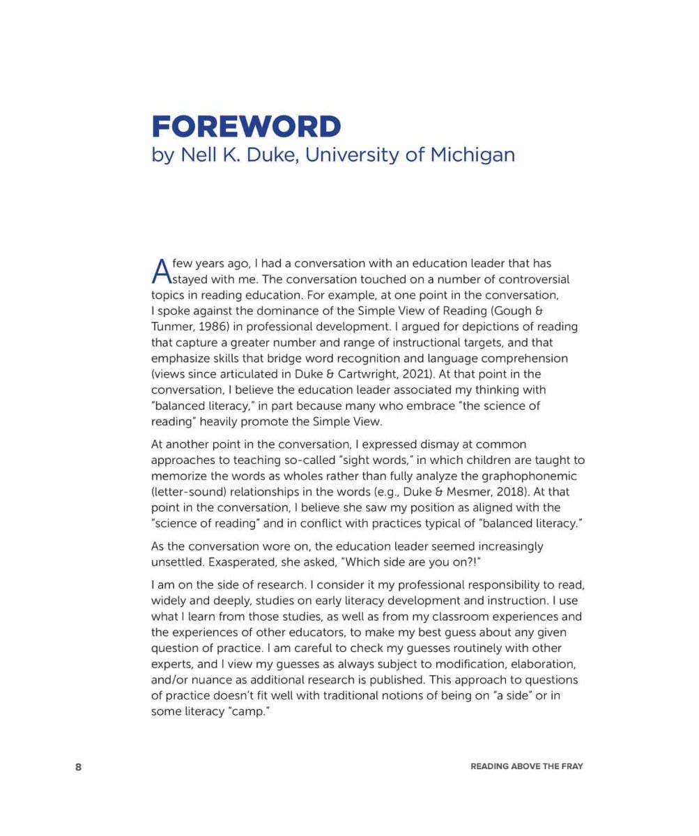 Reading Above the Fray Reliable Research-Based Routines for Developing Decoding Skills