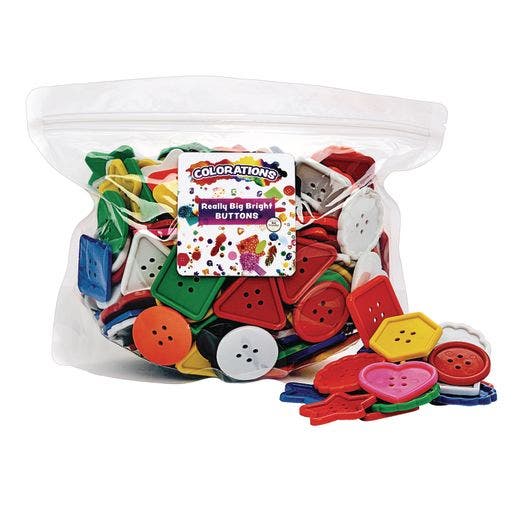 Really Big Bright Buttons 1 Lb