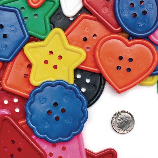 Really Big Bright Buttons 1 Lb