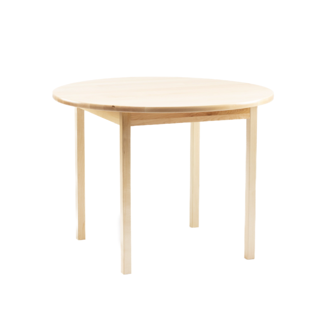 Round Table 26in x 20inH Hardwood