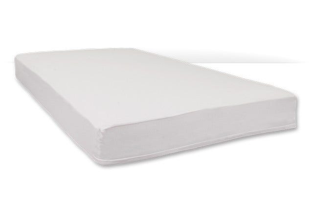 Compact Safefit Zippered Crib Sheet White